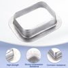 sourcing map 2pcs Rain Gutter Downspout Drop Outlet 2x3 Inch Gutter Adapter Outlet Connector for Downspout Gutter Drain Pipe