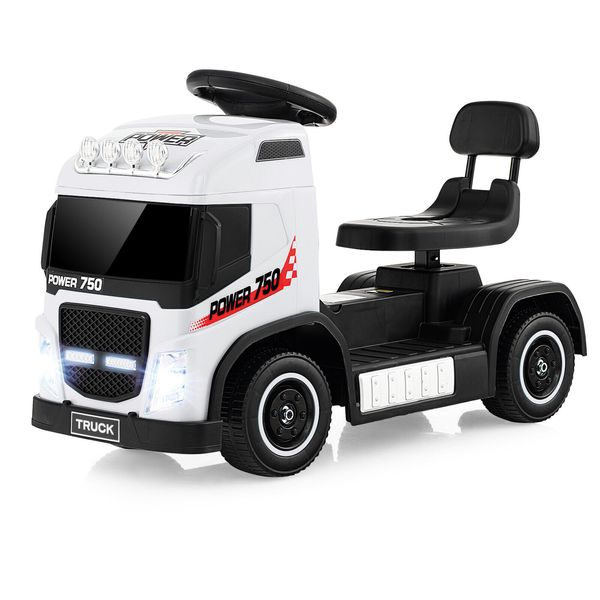 6V Kids Electric Ride-on Truck Battery Powered Ride-on Toy w/LED Lights