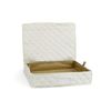 Platter Serveware Storage With Tray - Washable and Stain Resistant, ID Window, Kitchen Storage, Cream