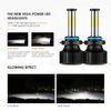 6-sides 9006 LED Headlight Bulb Conversion Kit Low Beam White Super Bright 6500K
