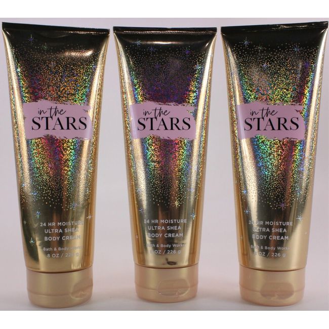 QTY 3 - Bath & Body Works IN THE STARS Body Hand Ultra Shea Body Cream  8Oz