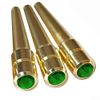 Pack of 3 Austrian Crystal/Rhinestone cribbage pegs 25mm solid Brass (Green)