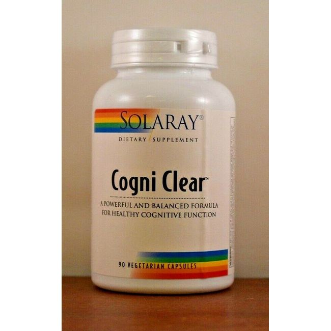 Cogni Clear Solaray 90 Vegetarian Capsules Phosphatidylserine, Bacopa, DHA 01/20