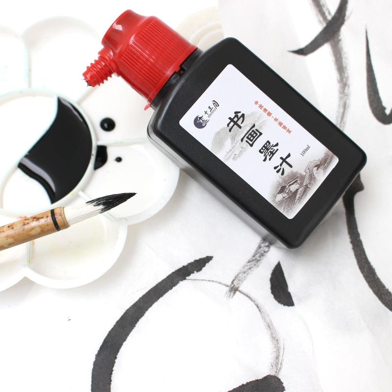 Artway Chinese Sumi Ink- Dense Black Chinese Drawing Ink - 500ml ...