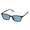 EVERNEVER AZ Label EVAZ-004C1-14 Men's Sunglasses for Driving, Polarized Sunglasses, Stylish, Day and Night Use, Square, UV Protection, Light Color, Thin, Black, Slightly Small to Regular Size)