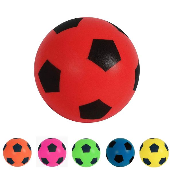 Fun Sport 20cm Football | Indoor/Outdoor Soft Sponge Foam Soccer Ball | Play Many Games For Hours Of Fun | Suitable For Adults, Boys And Girls Of All Ages (Red)