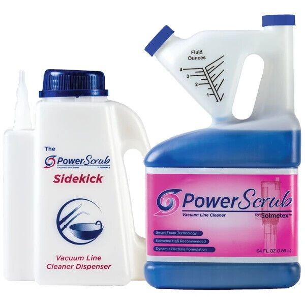 PowerScrub Vaccuum Line Cleaner Intro Kit - 64 oz concentrate & dispenser
