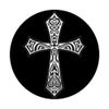Black and white goth religious crucifix gothic cross PopSockets Swappable PopGrip