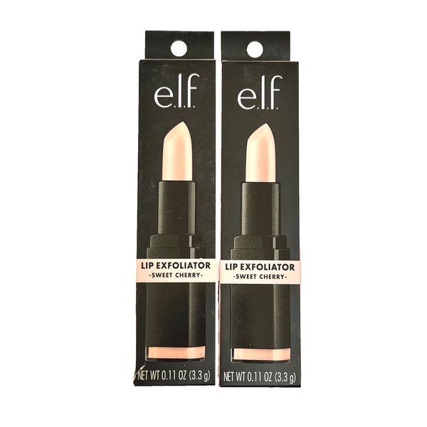 Set of 2 New ELF Lip Exfoliator Scrub Smoothing Conditioning Sweet Cherry