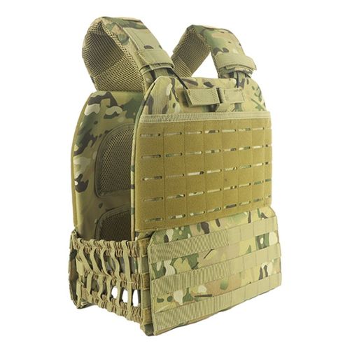 CrossFit Weight Vest Tactical Bulletproof Weight Pull Up Deeps Running Vest, (Khaki Military) CrossFit Weight Vest