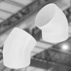 KOTARBAU® Elbow 45° Ventilation Pipe Diameter 125 mm Plastic White