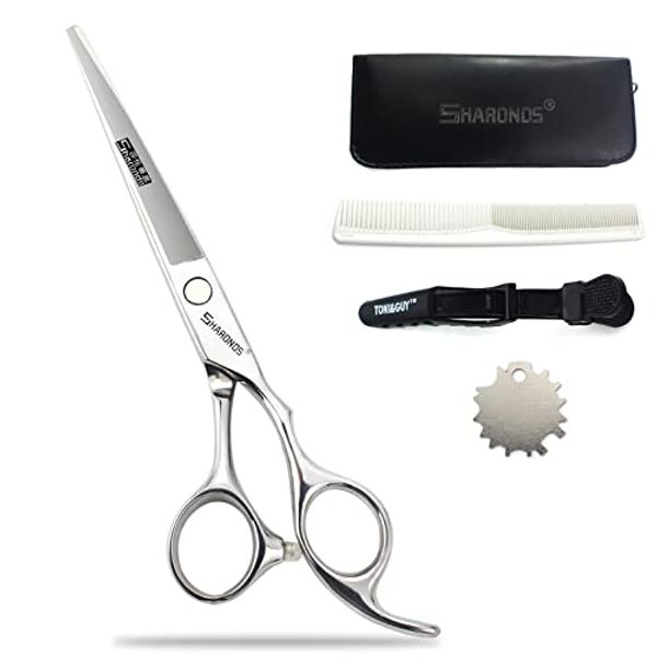 6.5" Shaving Shears, Barber Shears, Bangs Shears, Beginners, Hairdresser, Stainless Steel, Self Cut