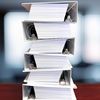 3 Ring Binder, 2.5" Professional Angle D-Rings, Presentation Folder for Standard Pages with Inside Pockets, Customizable Clear View White Binder (3.2" Spine)
