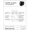 CH4X4 Rocker Switch V2 Front Strobe Lights Symbol - While Led