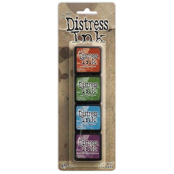 Ranger Distress Mini Ink Pads 4/Pkg-Kit 2