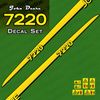 Replacement decal set made to fit John Deere 7220 tractor