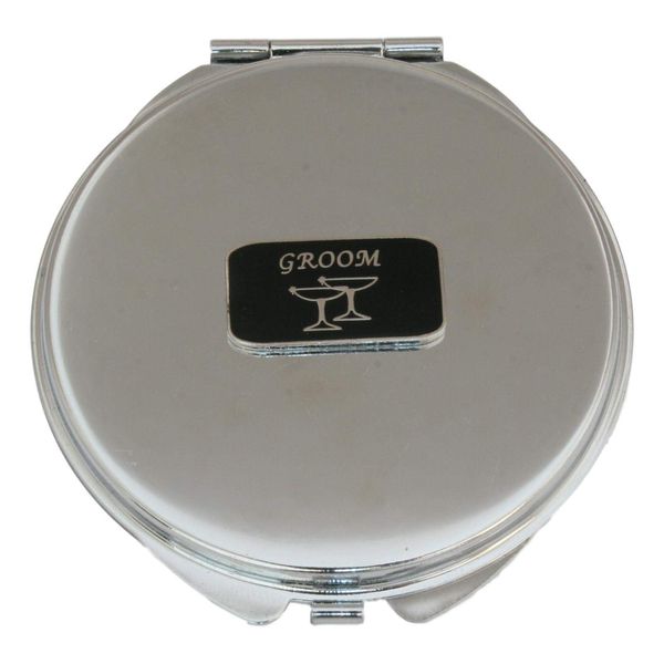 Groom Compact Mirror Handbag Gift With Free Engraving 479
