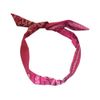 Hot Pink Paisley Print Wire Headband