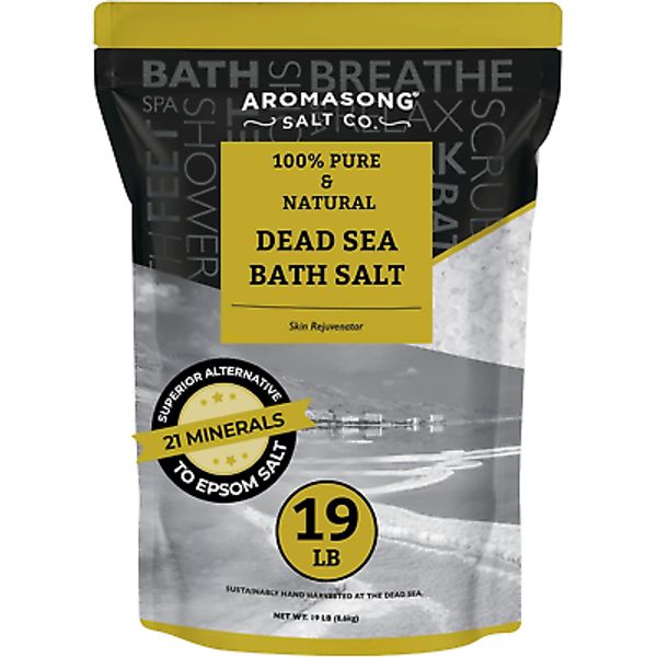 Dead Sea Salt - Spa Bath Salt - 19 Lbs Fine Grain Bulk - 100% Pure - Better Abso