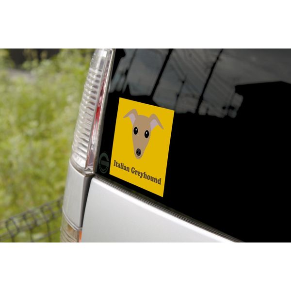 My Italian Gray Hound Red Dog Sticker MK-2