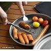 A.S.F. OUTDOOR Titanium Cutlery Set (Sparking Spoon with Hook, Fork with Hook, Knife with Hook)