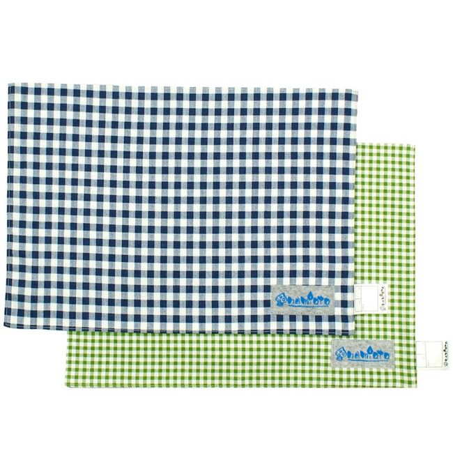 namioto haf102104 Placemat, Navy & Green Check