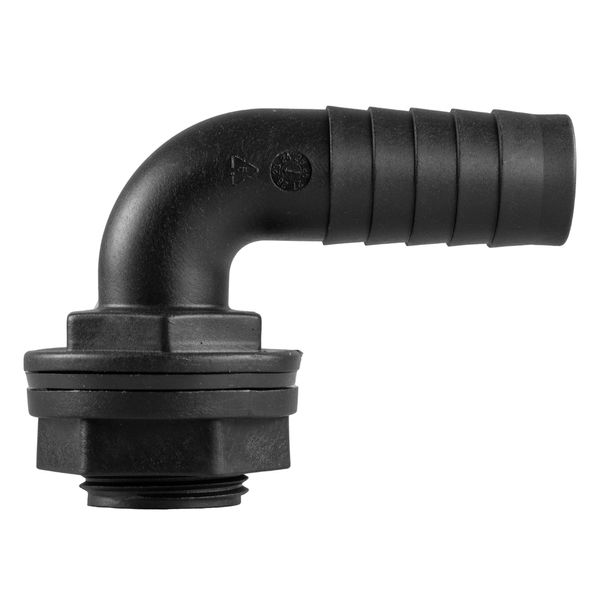 Waterbutt/Water/rain Barrel Tank Outlet Elbow for 3/4" Hose with nut and Washer