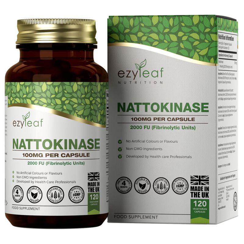 Nattokinase ⭐AKTION⭐870 Kapseln Vegan XXL Dose 100mg 2000 FU
