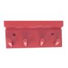 MWCSPORTS Baseball Bat Display Rack Wall Mount Red 3 Bats 2 Balls Holder