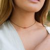 Carnelian Dainty Choker in Bronze