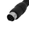 sourcing map 8P Mini Din Male to Female DB9 RS232 PLC Programming Cable 10Ft