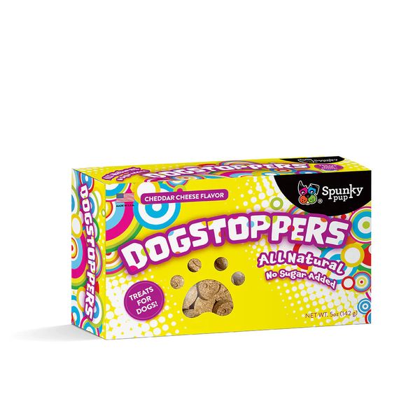 DOGSTOPPERS Treats for Dogs Cheddar Cheese Flavor Pet Stocking Stuffer Training