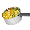 Kitchen Essentials 3 Piece Stainless Steel Saucepan Set with Pouring Lips