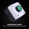 Push Button Switch, Green Weatherproof Button Switch, Momentary Switch, One Button Control Box, for Door Opener Gate Opening Indoor and Outdoor Use