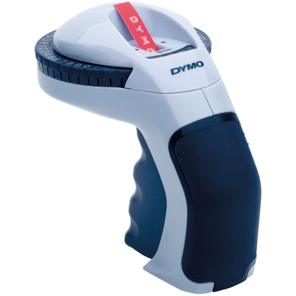 Dymo S0717930 Omega Home Embossing Label Maker, Grey and Navy, Embosser