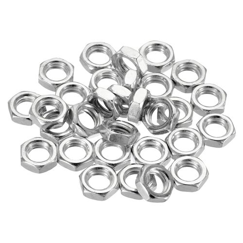 PATIKIL 30pcs M8 x 1.0 Steel Hex Nuts Metric Thread Zinc Plated Hardware Nut Screw Bolt Fastener 4mm Height