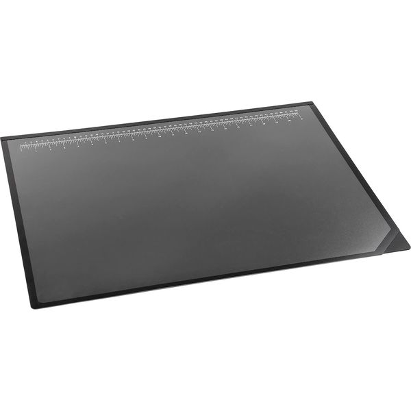 Artistic 41200 Office Products 20" x 31" Logo Pad Lift-top Desktop Organizer Desk Mat, Black/Clear