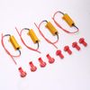 DEVMO 4pcs Load Resistor 50W 6RJ 6ohm LED Decoder FIX Hyper Flash Turn Signal Blinker Brake Steering Light For LED Conversion Kit