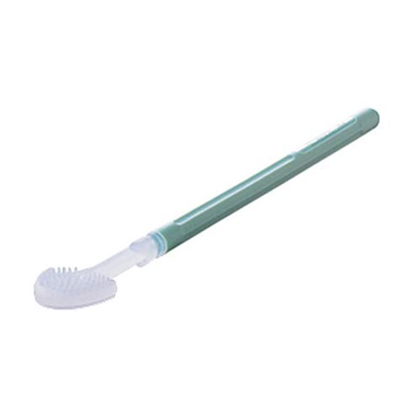 8-7846-01 Resin Soft Tongue Cleaning Brush Green [1 piece] (as1-8-7846-01)