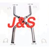 Stainless Steel SS409 Universal Crossover X-Pipe Exhaust System Kit 2.5" JS