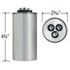 97F9987 50 + 7.5 uf MFD 440 Volt VAC - GE Genteq Replacement Round Run Capacitor by Capcom