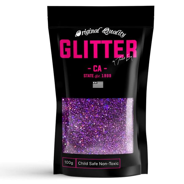 Purple Holographic Ultra Fine Premium Glitter 100g / 3.5oz Multi Purpose Craft Paper Glass Decorations DIY Project