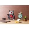 Enesco Allen Designs Perched Bird Sculpted Desktop Clock, 7.87 Inch, Multicolor