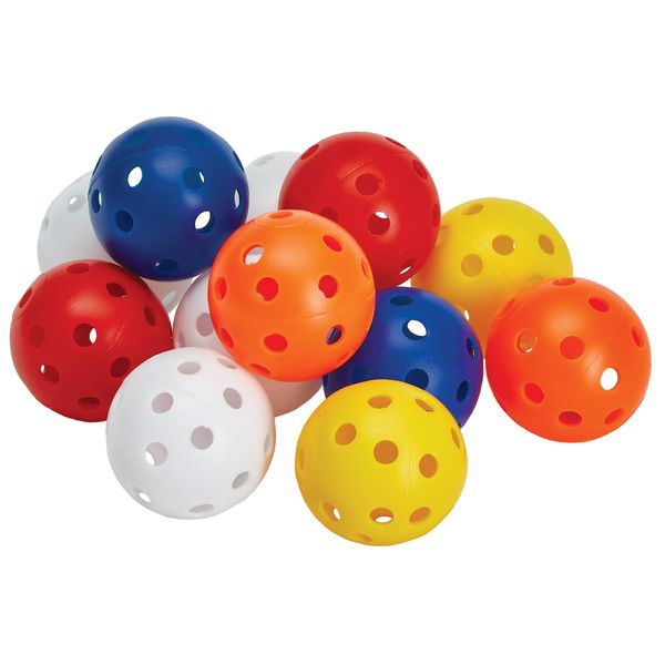 Unique Sports Mini Practice Baseballs 12 Pack Multi-Color