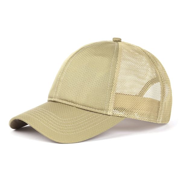 Zylioo XL/XXL Trucker Cap Basecap Für Großen Kopf,Mesh Running Caps Größe 62cm,UV Schutze Sommer Sport Kappen Atmungsaktiv Baseballkappe Khaki(Khaki), XXL(62CM)