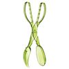 HIC Kitchen Salad Tong, Hinged Design, Detachable Fork and Spoon Green