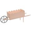 New Spring Easter DECORATIVE PINK WHEELBARROW Cart Basket Display 17"