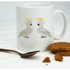 Hippowarehouse Two Cockatoo Printed Mug Cup Ceramic 10oz