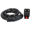 1.2m x 12mm Combination Bike Lock + Mounting Bracket Security PVC Coating