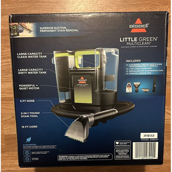 Bissell Little Green Multiclean Portable Carpet & Upholstery Cleaner Pet Stains